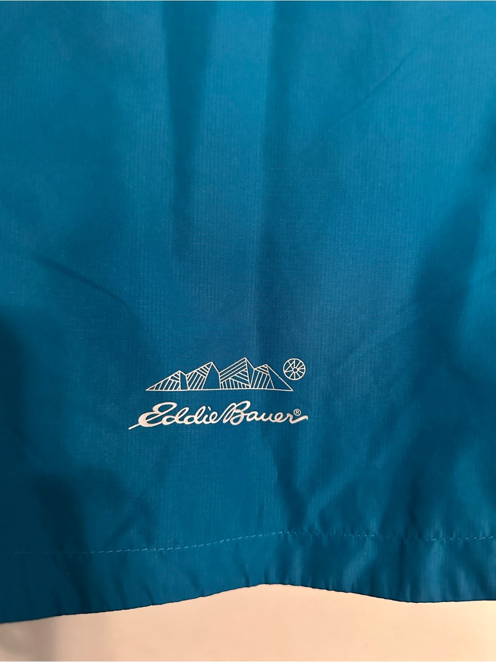 Eddie Bauer Kids Two-Tone Light Blue & Teal Rain Jacket - Picture 3 of 7